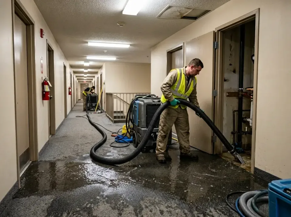 multi-unit-apartment-hallway-f-005 — frequently asked questions, Emergency Burst Pipe Water Extraction & Removal in Meyersda…